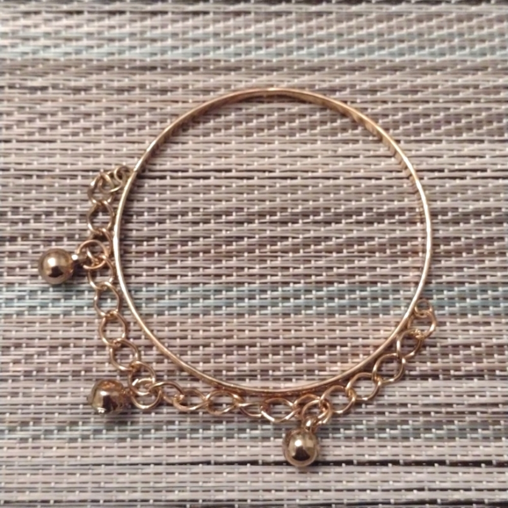 Ball and Chain Bangle Bracelet